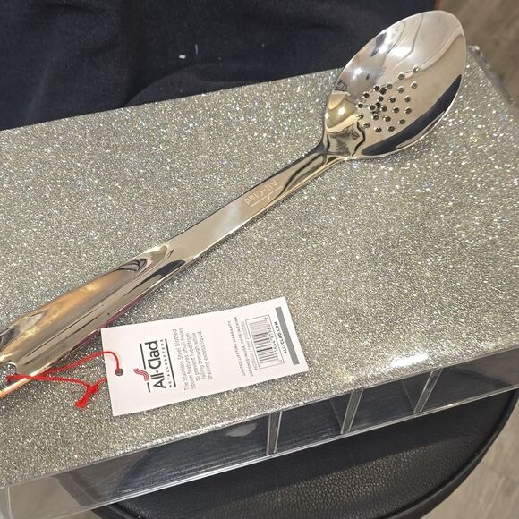 All-Clad Stainless Steel Slotted Spoon - Picture 8 of 9